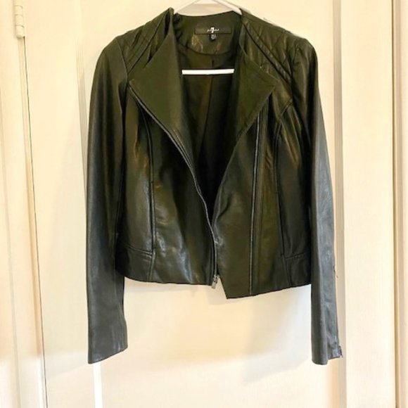 7 for all mankind 100% Leather Jacker